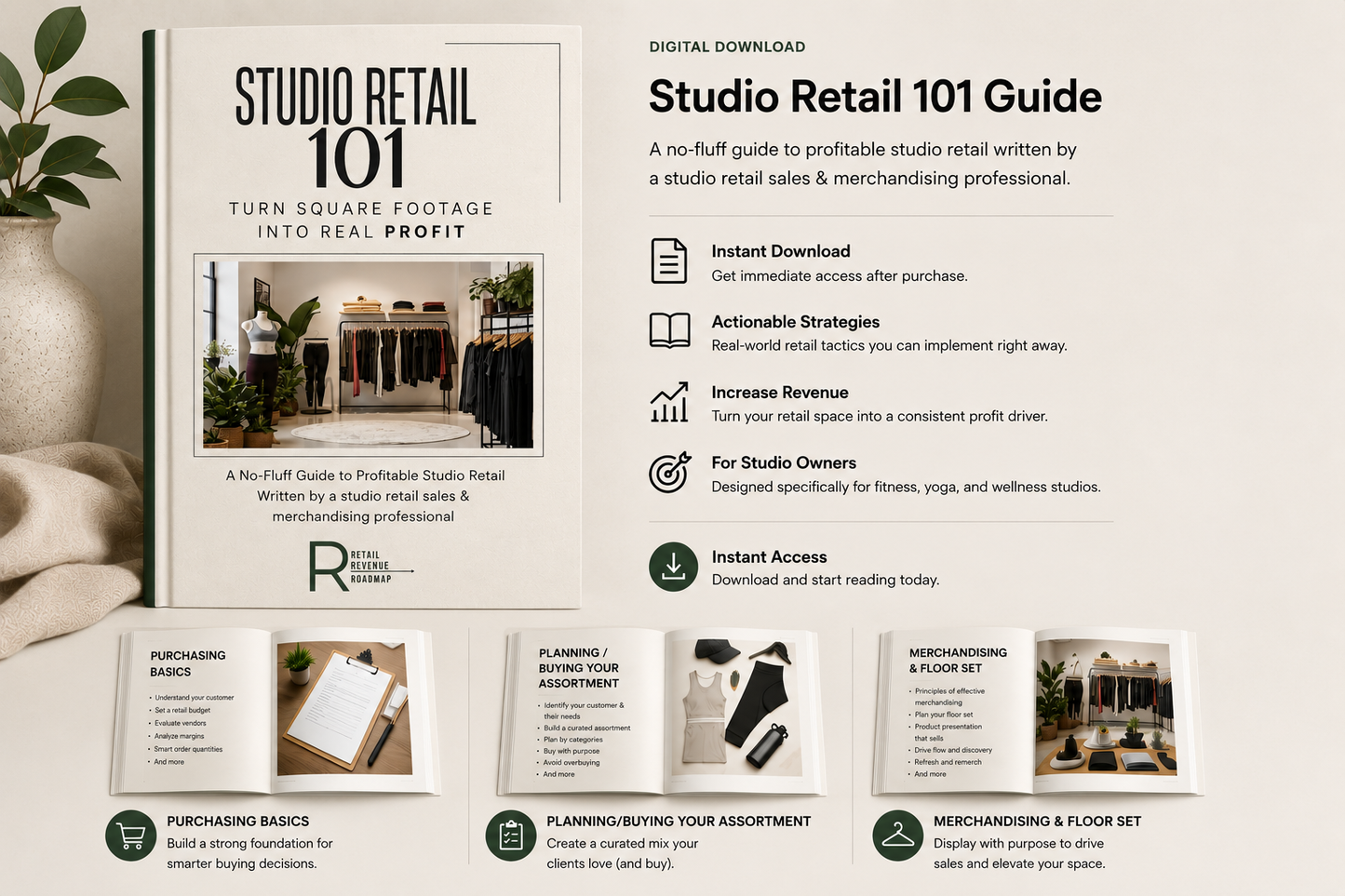 Deluxe Studio Retail 101: Strategic Retail & Wholesale Guide + Studio Retail Profit Dashboard